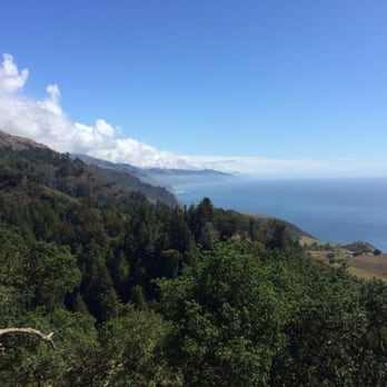 Nepenthe - View from the outside patio area - New American Near Me - Big Sur, California
