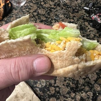 Jack in the Box - Look at how many bites I had to take to get one piece of chicken. What a joke. Chicken Fajita Pita - Fast Food Near Me - Dublin, California Jack in the Box - Look at how many bites I had to take to get one piece of chicken. What a joke. Chicken Fajita Pita - Fast Food Near Me - Dublin, California