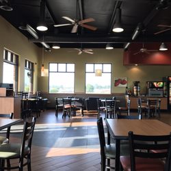Subway - The seating in here. There's lots of room and also some comfy chairs.
