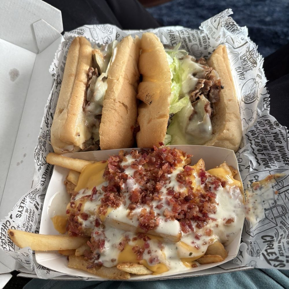 Charleys Cheesesteaks - Regular Philly Cheesesteak and ultimate fries - Sandwiches Near Me - Salem, Oregon