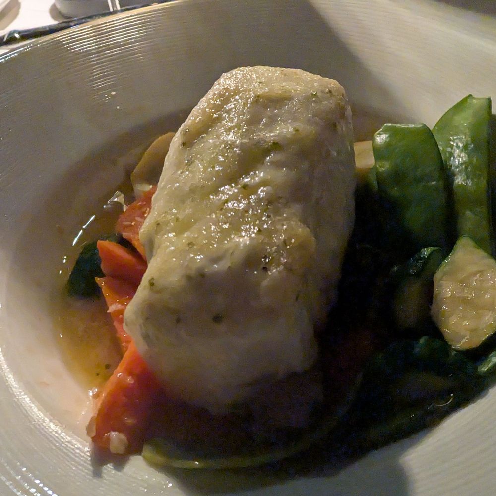 Bistecca - Halibut with root vegetables...my personal favorite - Italian Near Me - Las Vegas, Nevada Bistecca - Halibut with root vegetables...my personal favorite - Italian Near Me - Las Vegas, Nevada