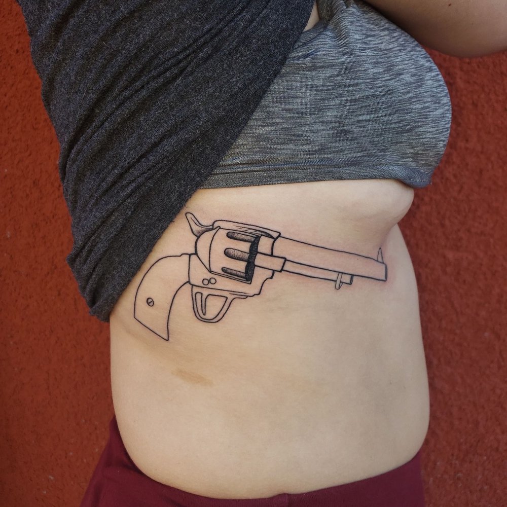 Divinity Tattoo - Westworld pistol in progress, just the outline. - Tattoo Near Me - Anchorage, Alaska Divinity Tattoo - Westworld pistol in progress, just the outline. - Tattoo Near Me - Anchorage, Alaska