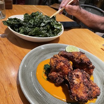 Kyu - Kale chips, Chicken - Asian Fusion Near Me - Miami, Florida