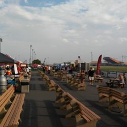 Tri-State Food Truck Mashup - One row of trucks.