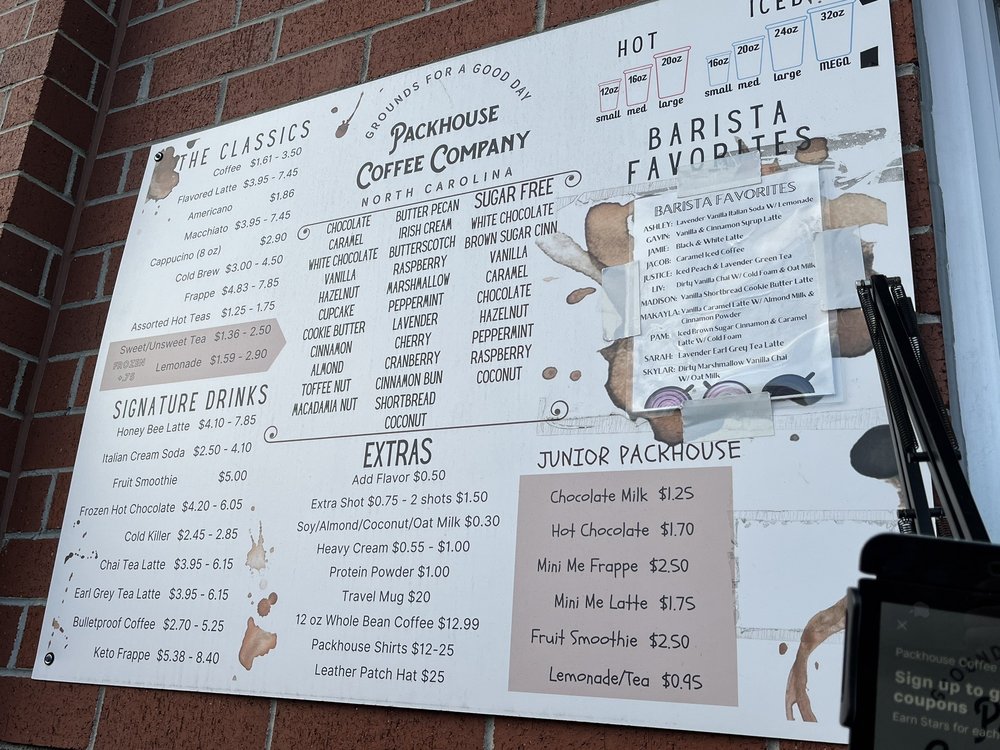 Food from Packhouse Coffee Company