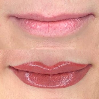 Sunny An - Before and after of my permanent lip color. Great work. Thanks again! - Permanent Makeup Near Me - Orange, California