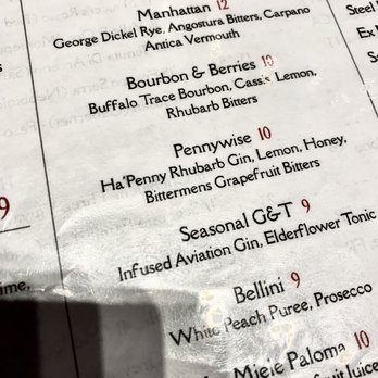 M'tucci's Twenty-Five - Cocktail Menu - Italian Near Me - Albuquerque, New Mexico