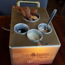 Churros with dipping sauces... AMAZING!!
