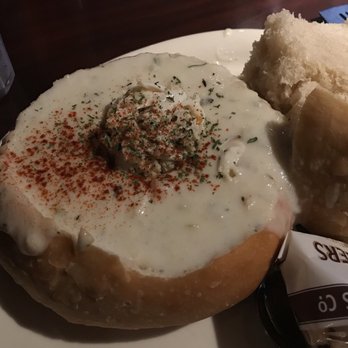 The Dutchie - The clam chowder bread bowl with crab - Seafood Near Me - Morro Bay, California The Dutchie - The clam chowder bread bowl with crab - Seafood Near Me - Morro Bay, California