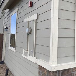 Electrical Panel on side of garage.