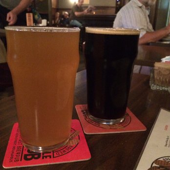 Broad Ripple Brewpub - Nice Weiss and Monon Porter. Both very delicious! - Vegetarian Near Me - Indianapolis, Indiana