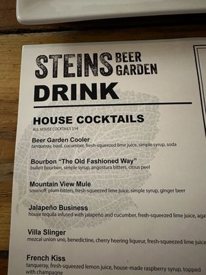 Menu photo 8 Steins Beer Garden & Restaurant Mountain View, CA Menu photo 8 Steins Beer Garden & Restaurant Mountain View, CA