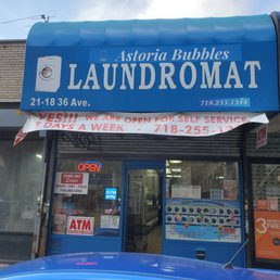 Exterior photo of Astoria Bubbles Laundromat - Astoria, New York Exterior photo of Astoria Bubbles Laundromat - Astoria, New York