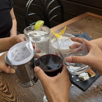 Perle Restaurant - Cheers! - New American Near Me - Pasadena, California