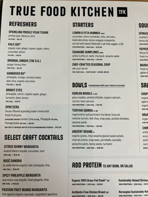 Menu photo 3 True Food Kitchen Edison, NJ Menu photo 3 True Food Kitchen Edison, NJ