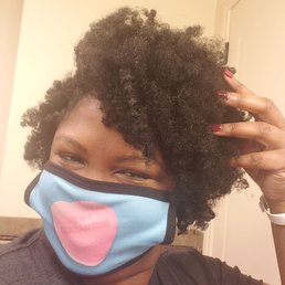 Black demi-color + twist-out Black demi-color + twist-out