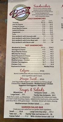Menu photo 8 Buono's Pizzeria San Pedro, CA