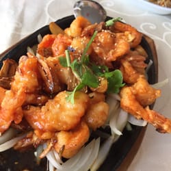 Mr. Lu - Shrimp and garlic, eat the garlic too, trust me.