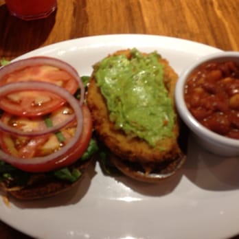 Veggie Grill by Next Level - Sante Fe chicken sandwich and chili. I smeared the avocado before taking the pic. Oops. - Vegan Near Me - Seattle, Washington Veggie Grill by Next Level - Sante Fe chicken sandwich and chili. I smeared the avocado before taking the pic. Oops. - Vegan Near Me - Seattle, Washington