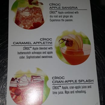Sugarcane - The Ciroc menu they had just been training on. - Caribbean Near Me - Brooklyn, New York