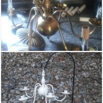 Countryside Consignments - Got the old brass light fixture there. Now its a bird feeder! Sherri O. - Antiques Near Me - Hope, Rhode Island