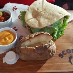 New flat bread sandwich