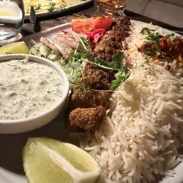 Koubideh kabob with basmati rice Koubideh kabob with basmati rice