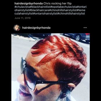 Rhonda’s Diamond Dust Beauty Lounge - Hot red color & short&sassy - Hair Stylists Near Me - Temecula, California Rhonda’s Diamond Dust Beauty Lounge - Hot red color & short&sassy - Hair Stylists Near Me - Temecula, California