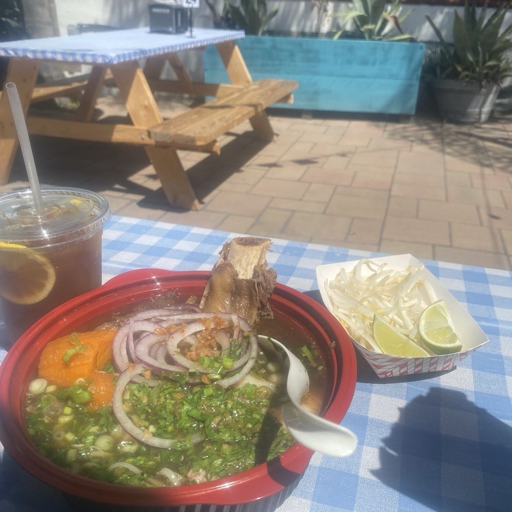 In Nenas Kitchen - Katthiew Beef Noodle Soup (20) center. Honey lemon tea (5) L. Top - Cambodian Near Me - Oakland, California In Nenas Kitchen - Katthiew Beef Noodle Soup (20) center. Honey lemon tea (5) L. Top - Cambodian Near Me - Oakland, California
