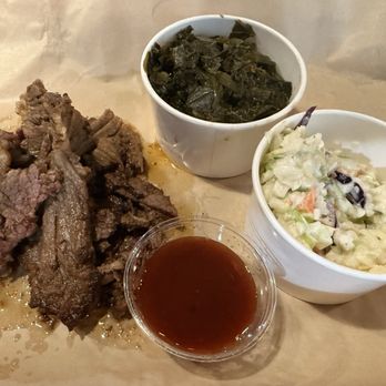 Atlanta Stillhouse - One meat combo- Brisket, cole slaw and greens - New American Near Me - Atlanta, Georgia