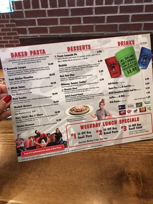 Menu photo 2 Hideaway Pizza Owasso, OK
