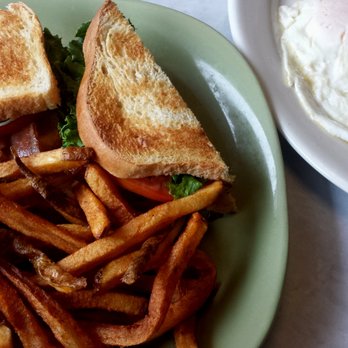 Blue Moon Diner - BLT with side of over-medium eggs - American Near Me - Beaverton, Oregon Blue Moon Diner - BLT with side of over-medium eggs - American Near Me - Beaverton, Oregon