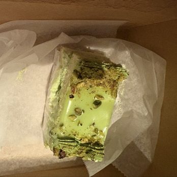 Modern Pastry Shop - Pistachio mousse slice - Bakeries Near Me - Boston, Massachusetts