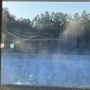 Safety First Home Inspections - One of several scratched windows missed in the home inspection - Home Inspectors Near Me Safety First Home Inspections - One of several scratched windows missed in the home inspection - Home Inspectors Near Me