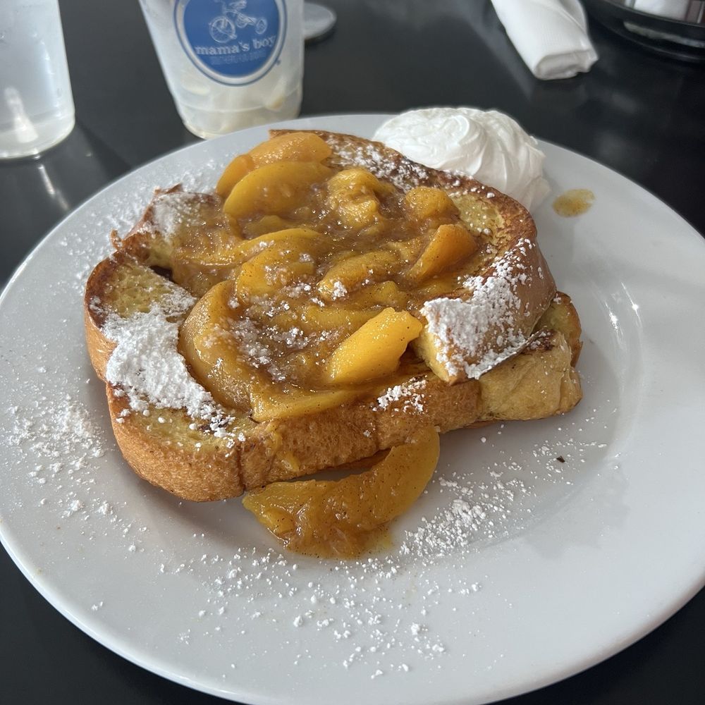 Mama's Boy - Georgia Peach French Toast - Southern Near Me - Athens, Georgia Mama's Boy - Georgia Peach French Toast - Southern Near Me - Athens, Georgia