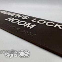 Connecting Signs - Locker room ADA sign
