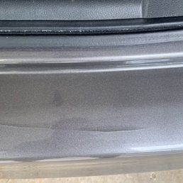 Cracked bumper from the large brush that pounced on my car. Cracked bumper from the large brush that pounced on my car.