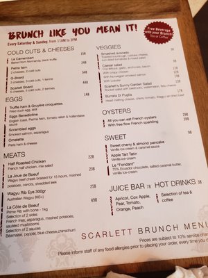 Menu photo 1 Scarlett Cafe & Wine Bar Hong Kong, HK Menu photo 1 Scarlett Cafe & Wine Bar Hong Kong, HK