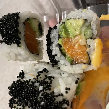HK Sushi - Music Roll. Black tobiko on top was delicious! - Sushi Bars Near Me - Watauga, Texas HK Sushi - Music Roll. Black tobiko on top was delicious! - Sushi Bars Near Me - Watauga, Texas