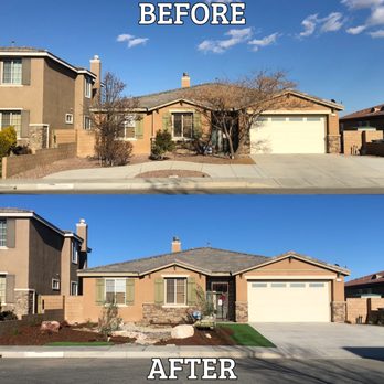 Designer's Touch Landscape - before and after photos - Landscaping Near Me - Quartz Hill, California Designer's Touch Landscape - before and after photos - Landscaping Near Me - Quartz Hill, California