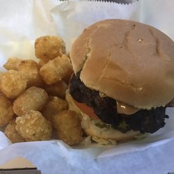 Frits Bar and Grill - Peanut butter bacon burger is the bomb!