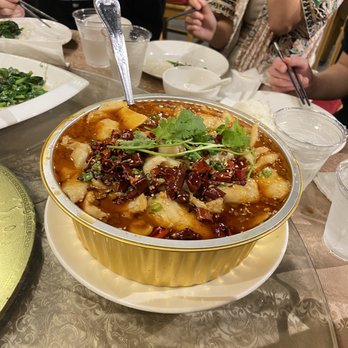 Bamboo House Austin - Boiled Fish Filets in Chili Sauce - Chinese Near Me - Austin, Texas Bamboo House Austin - Boiled Fish Filets in Chili Sauce - Chinese Near Me - Austin, Texas