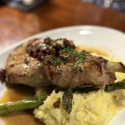 Serrato's Steakhouse - bourbon glaze pork chop