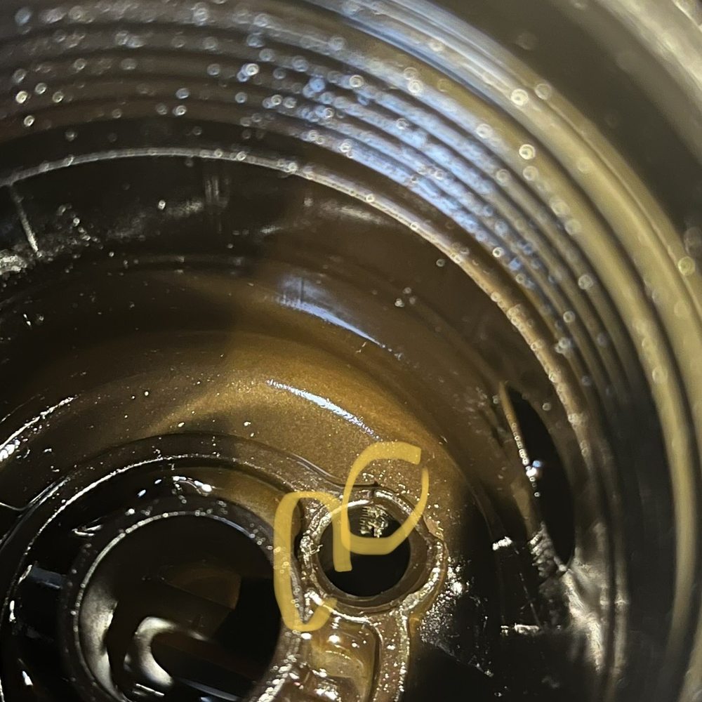 Take 5 Oil Change - The oil filter casing the yellow circles show the damage - Oil Change Stations Near Me - Fort Wright, Kentucky Take 5 Oil Change - The oil filter casing the yellow circles show the damage - Oil Change Stations Near Me - Fort Wright, Kentucky