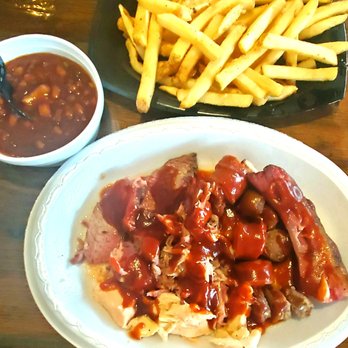 Big Baldy's Bac-Woods Bar-B-Q - shows a plate of bbq's, french fries, and - Barbeque Near Me - Monett, Missouri Big Baldy's Bac-Woods Bar-B-Q - shows a plate of bbq's, french fries, and - Barbeque Near Me - Monett, Missouri