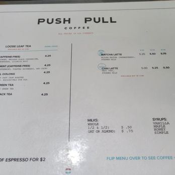 Push X Pull - Menu (July 2025) - Coffee Roasteries Near Me - Portland, Oregon Push X Pull - Menu (July 2025) - Coffee Roasteries Near Me - Portland, Oregon