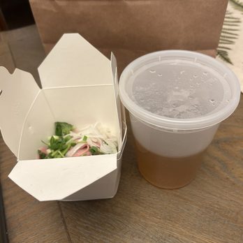 Pho Ly - "Large" rare steak pho. - Juice Bars & Smoothies Near Me - Biddeford, Maine