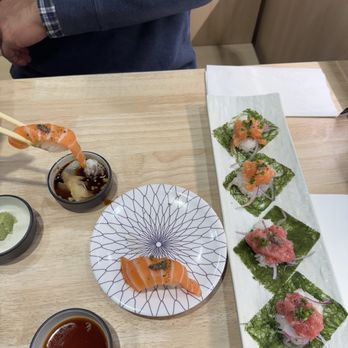 Sushi REV - truffle seaweed tuna and salmon - Sushi Bars Near Me - Irvine, California Sushi REV - truffle seaweed tuna and salmon - Sushi Bars Near Me - Irvine, California