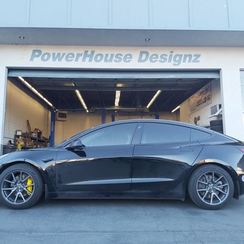 PowerHouse Designz Automotive - T Sportline install on Tesla Model 3 with BloxSport spacers. - Auto Repair Near Me - Concord, California PowerHouse Designz Automotive - T Sportline install on Tesla Model 3 with BloxSport spacers. - Auto Repair Near Me - Concord, California