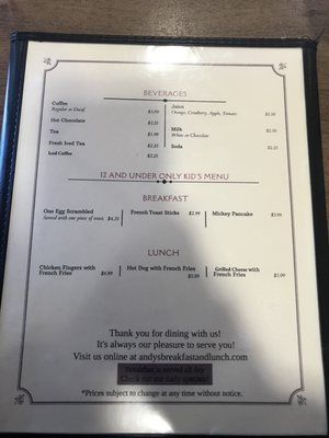 Menu photo 2 Andys Breakfast & Lunch Lynn, MA